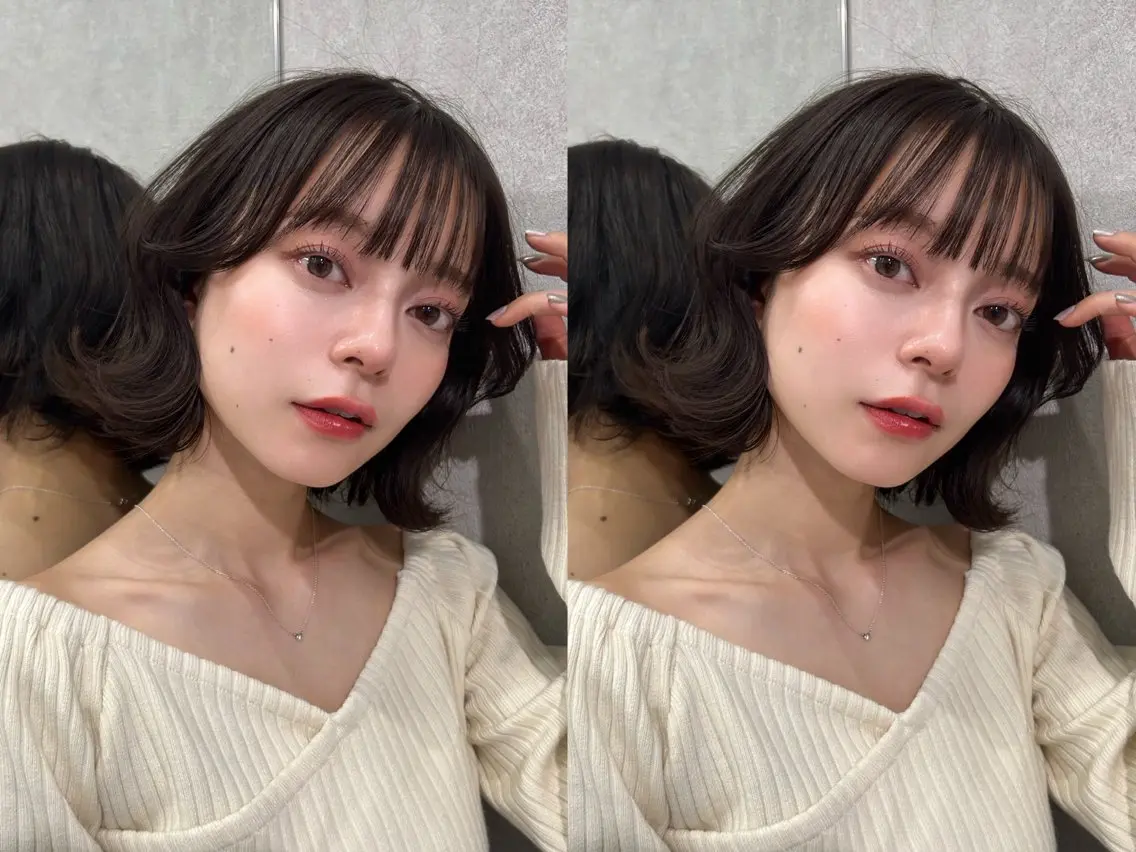 ミディアム カラー ヘアアレンジ 新宿/多幸感ヘア 髪質改善/chiyoのヘアスタイル