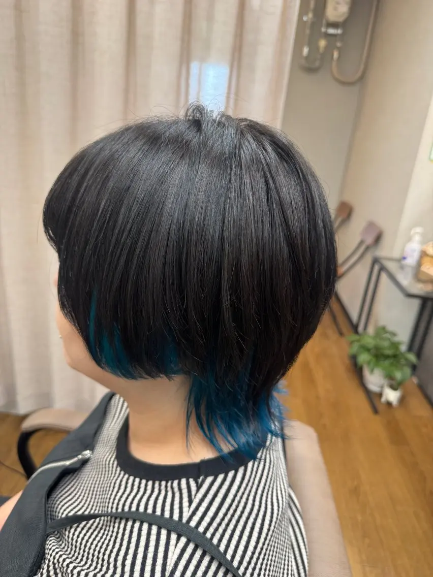 ショート カラー ブルーカラー TELA HAIR 幕張本郷店 澤田のヘアスタイル