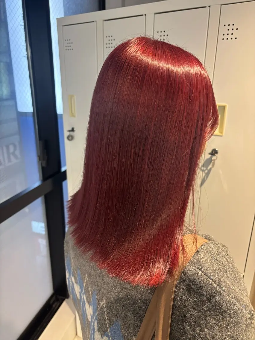 ミディアム カラー ブリーチ ピンクカラー universe Mizuki🎀のヘアスタイル