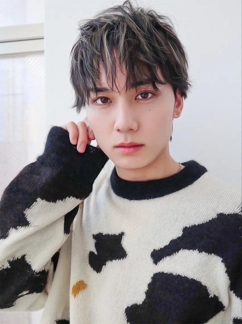 ミディアム カラー メンズ メンズハイライト ハイライトカラー ハイライト men'ssalon Loui(ルイ)烏丸のヘアスタイル