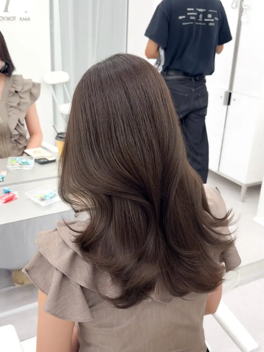 ミディアム カラー ヘアアレンジ 顔周り&ミディアム 特化/池袋/kokiのヘアスタイル