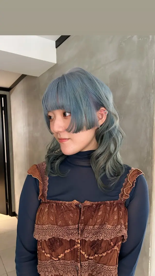 ロング カラー カット ヘアカラー トリートメント タナカ カナ🫧のヘアスタイル