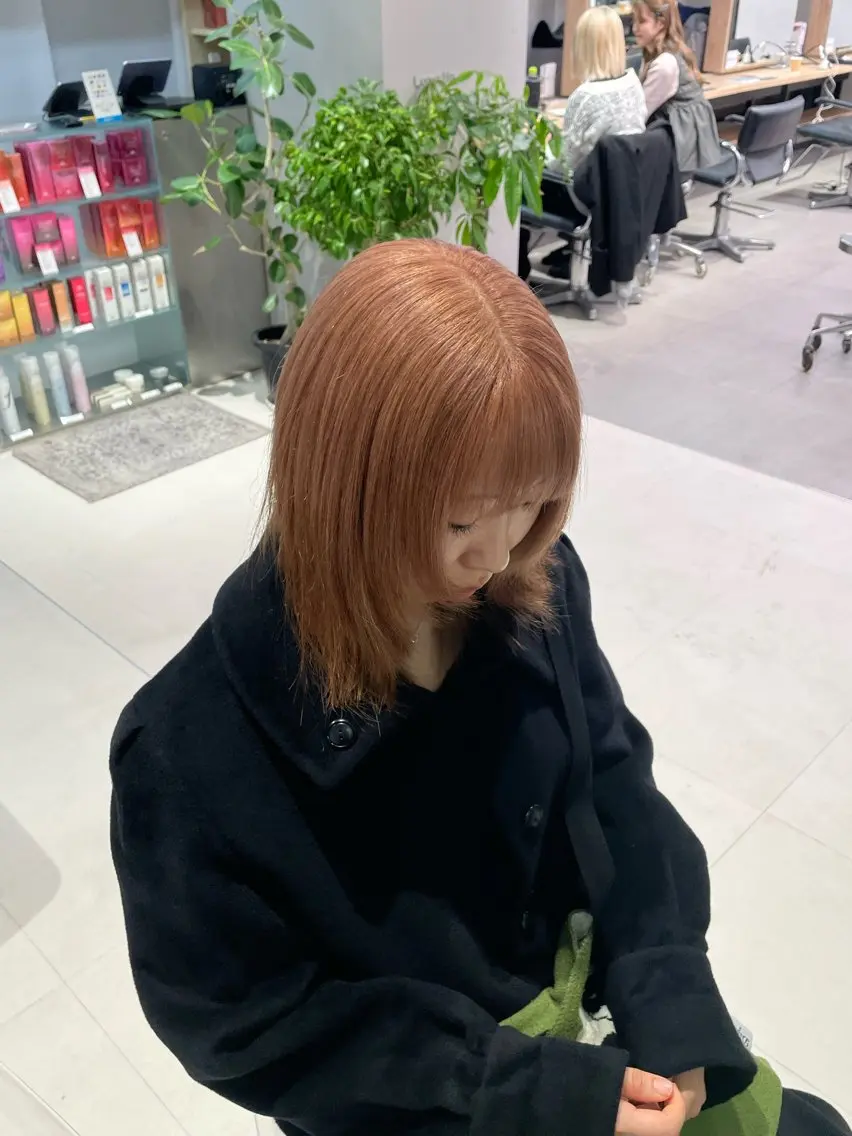 カラー ヘアカラー トリートメント とば みゆうのヘアスタイル