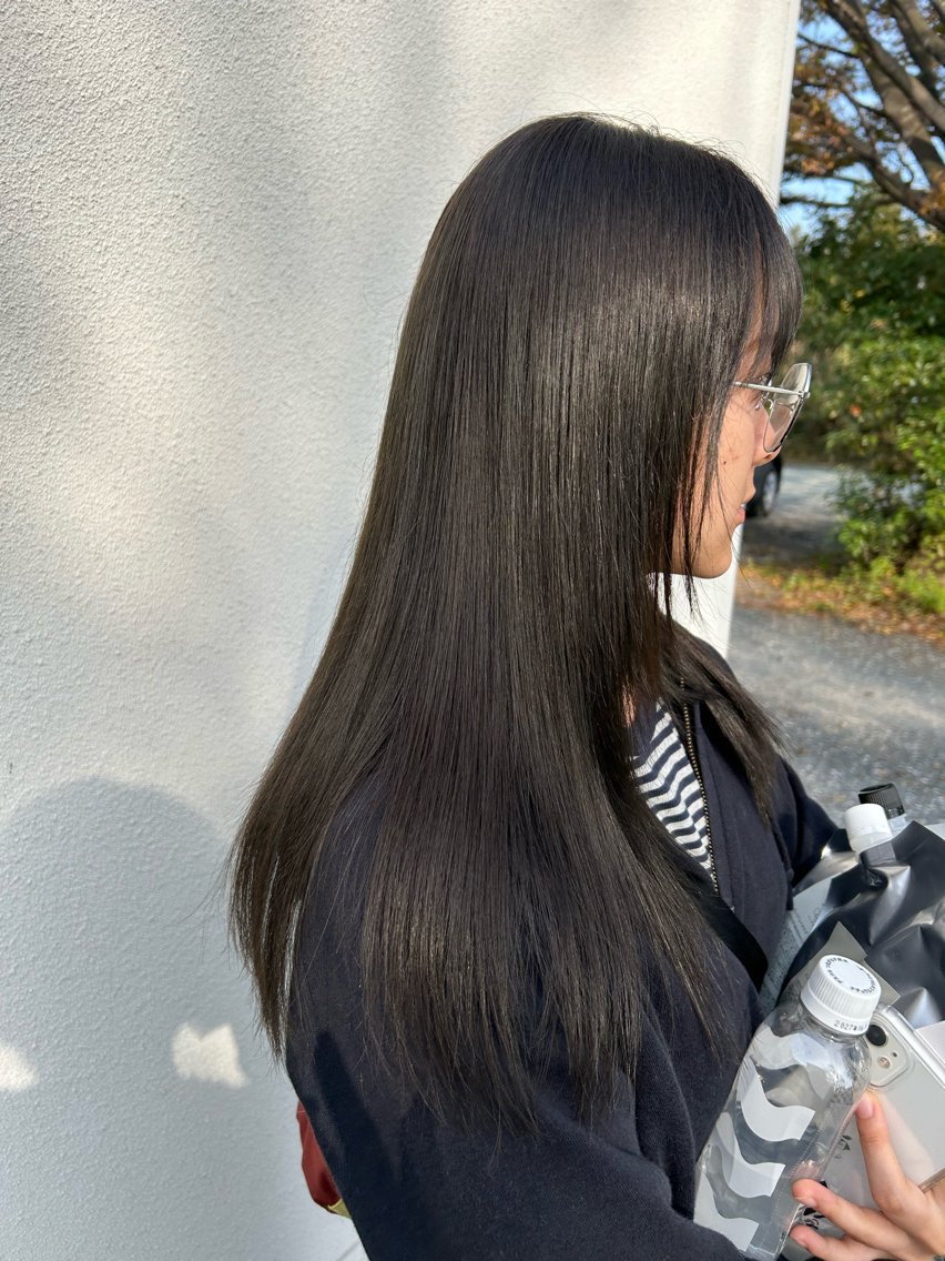 ロング カラー ヘアカラー トリートメント 酸性ストレート/ ボブ/暖色/リコのヘアスタイル