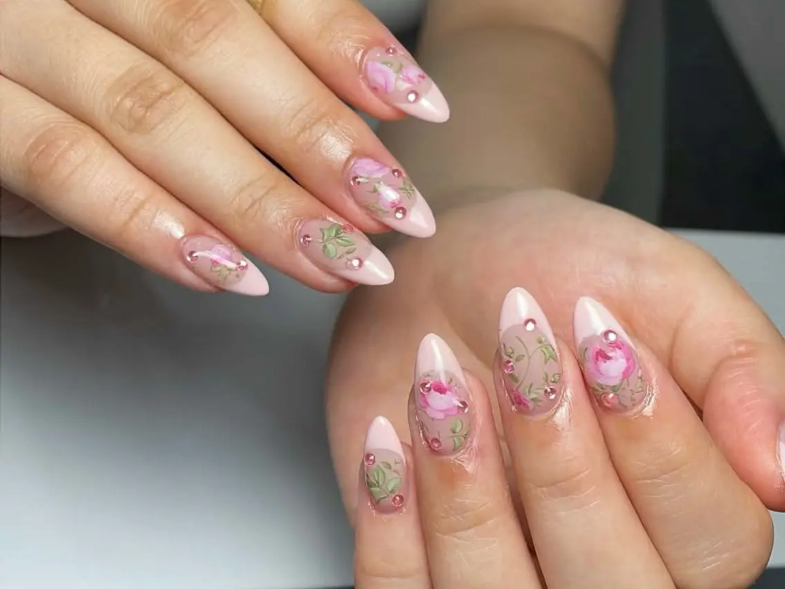 ネイル 長さ出し ジェルネイル 韓国ネイル マグネットネイル 持ち込み ハンドネイル Belle Nail Salonのネイルデザイン