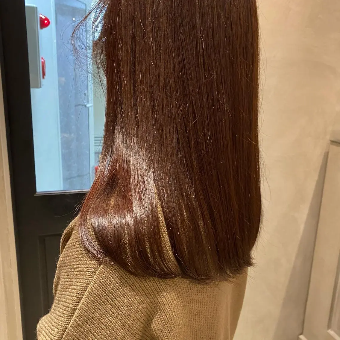 ミディアム カット ヘアカラー 新宿/顔周りカット +レイヤー＝しずく♩のヘアスタイル