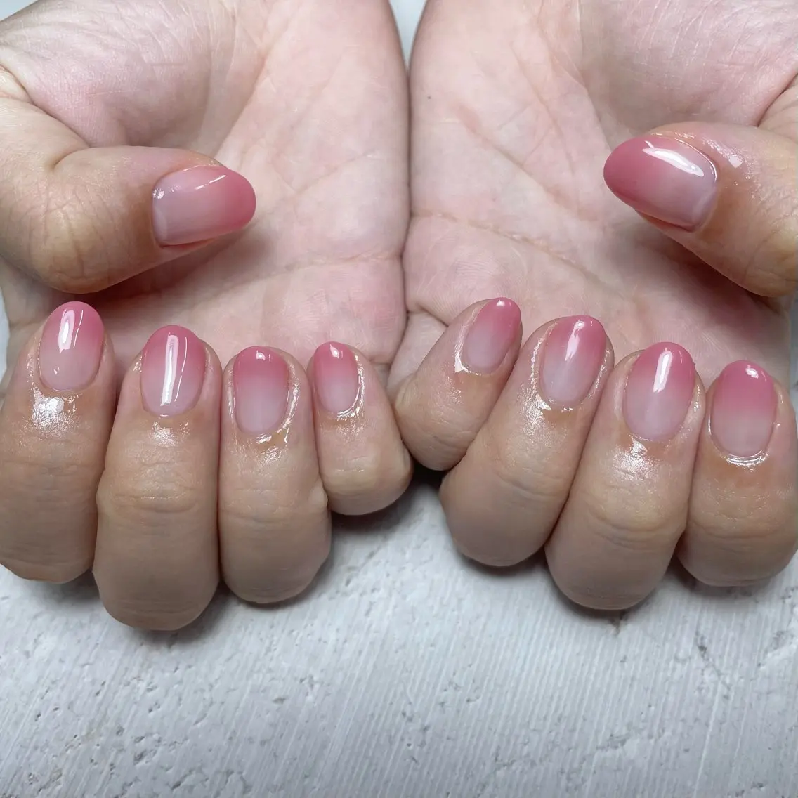 ネイル グラデーション ピンク 💐irisée fleur中居のネイルデザイン