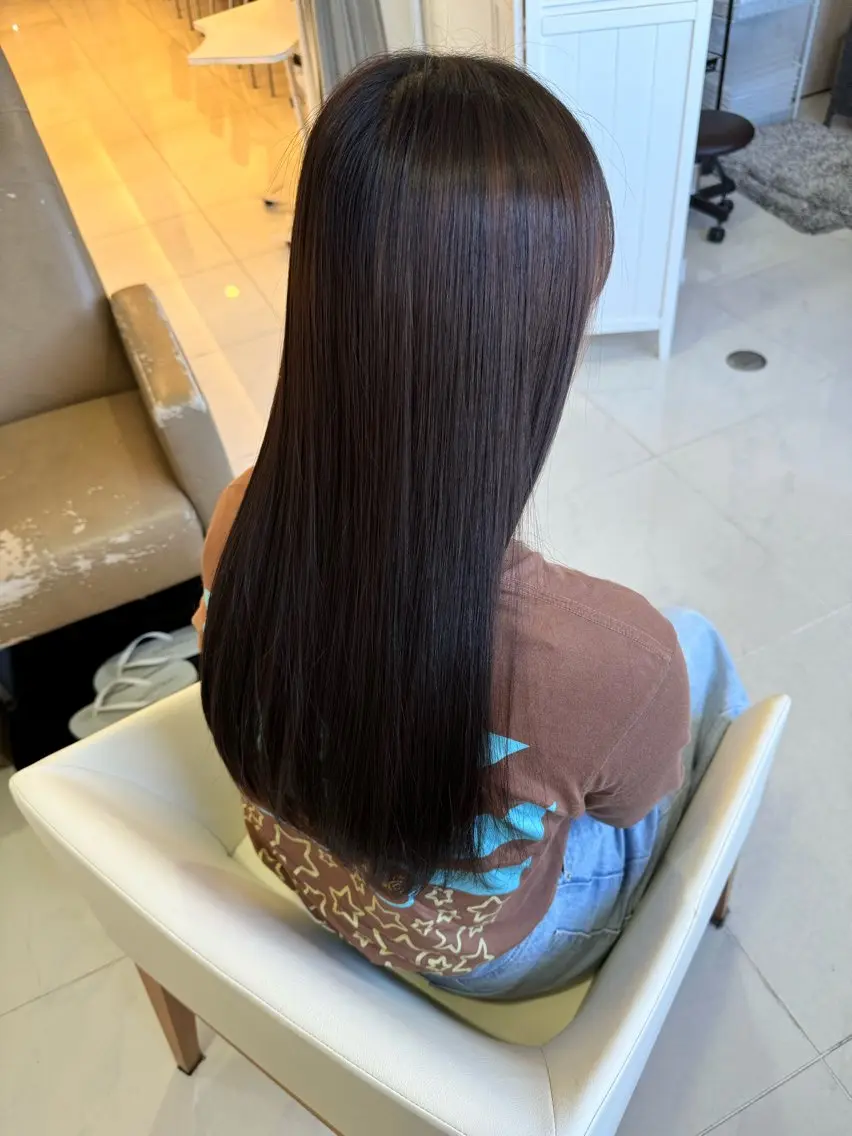 ロング 縮毛矯正 🎈カラーエステ 🎈通事  啓人のヘアスタイル