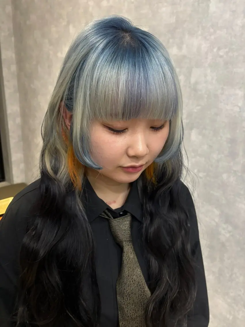ロング カラー カット ヘアカラー トリートメント 🌐NATSUMI 🌐【寒色カラー】のヘアスタイル
