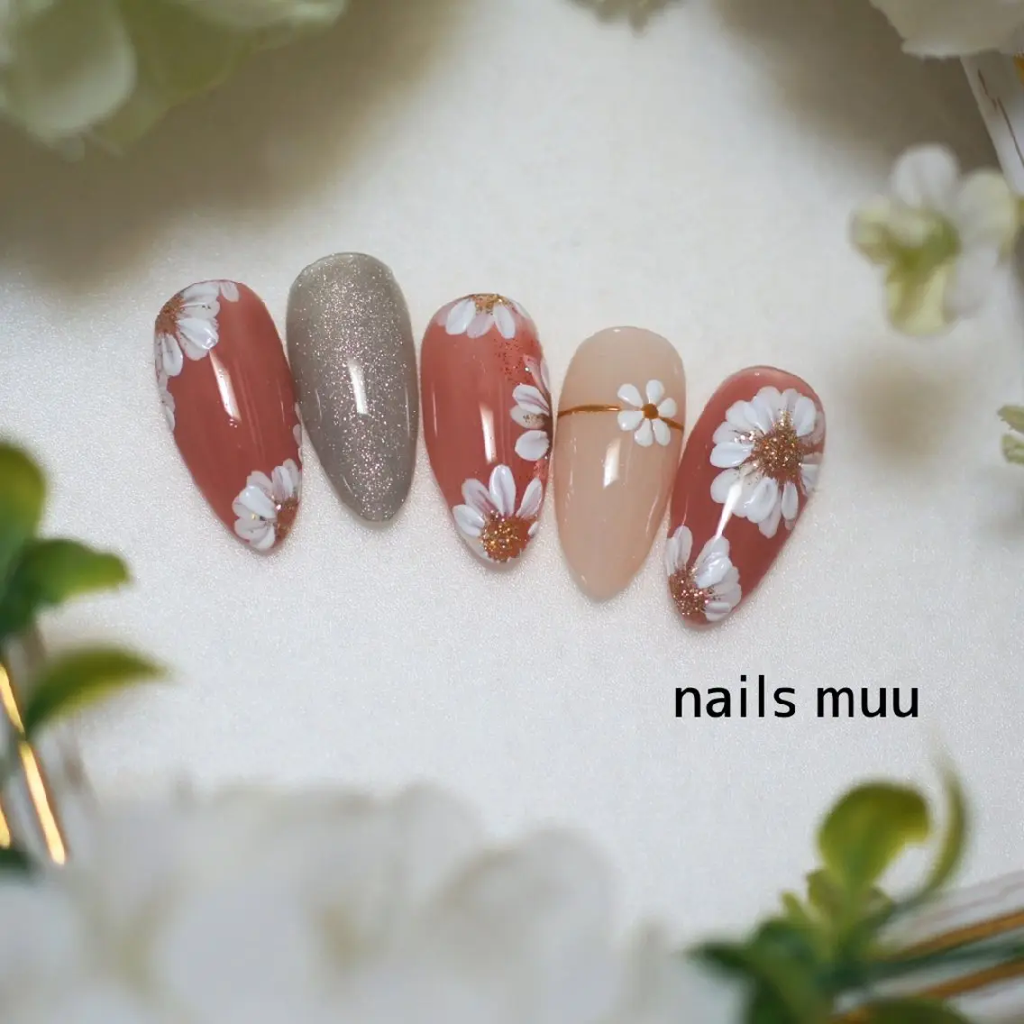 ネイル フラワーネイル nails muu まゆのネイルデザイン