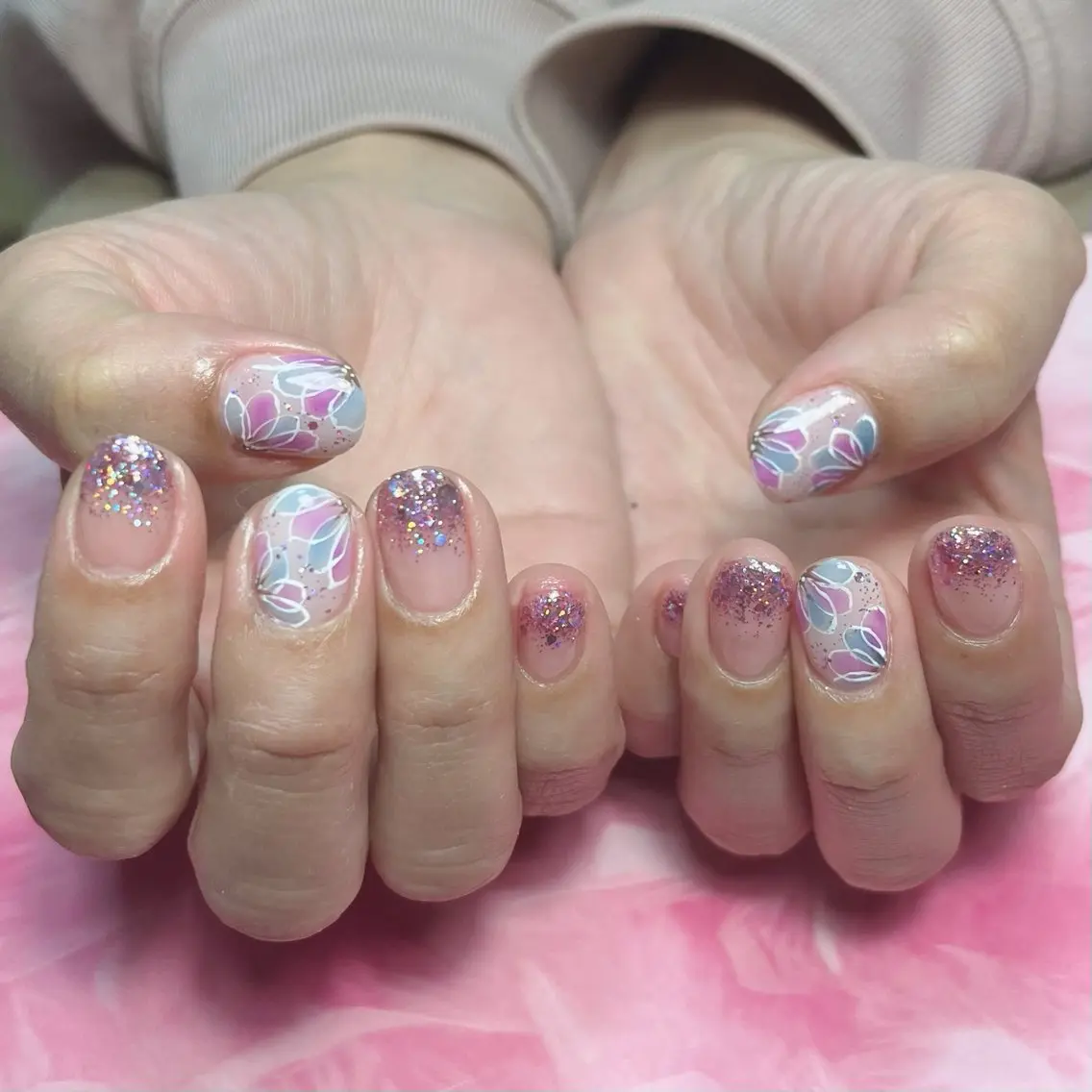 ショート ハンドネイル hs nail salonのネイルデザイン