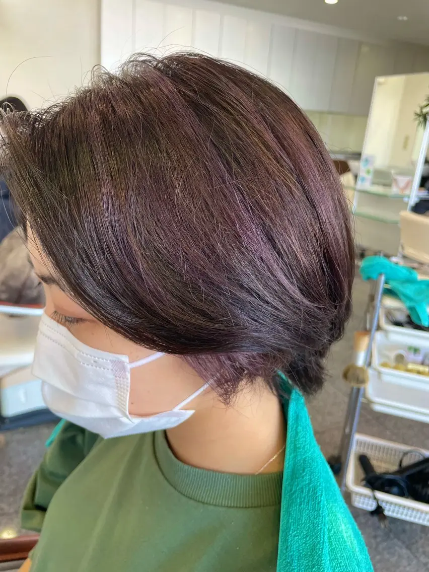 カラー ハイライトカラー ヘアカラー トリートメント ハイトーン/ブリーチ 🤍足立里湖のヘアスタイル