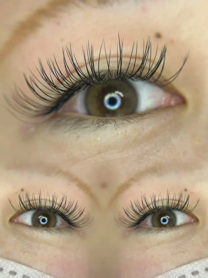 マツエク・マツパ フラットラッシュ 目尻長め BELL eye＆beautyのマツエク・マツパデザイン