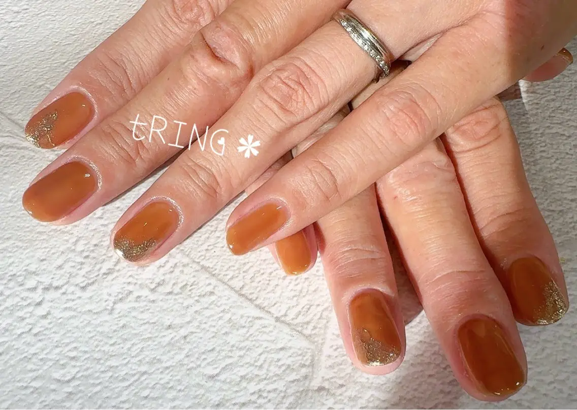 ネイル ハンドネイル tRING＊ しいの木台のネイルデザイン