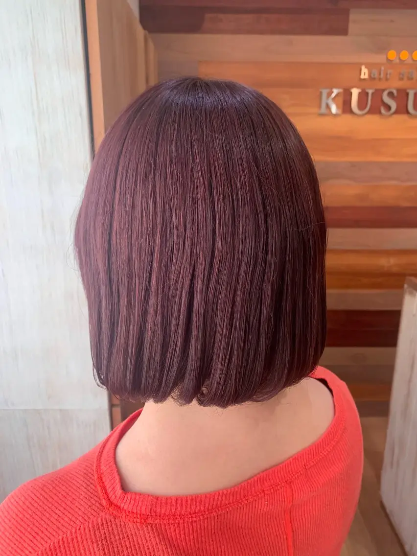 カラー ピンクカラー バイオレットカラー CHIE艶カラー& 癒しヘッドスパ🌿のヘアスタイル