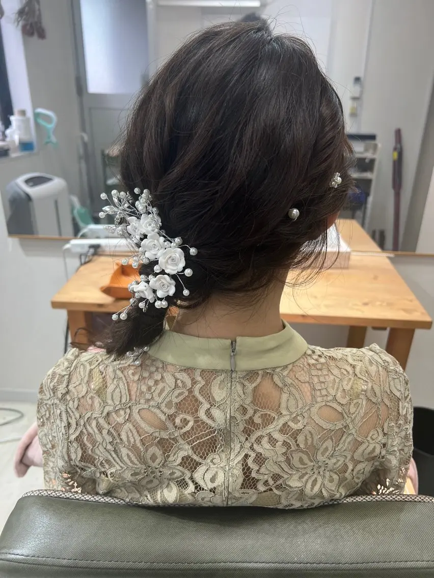 ロング ヘアアレンジ 入学式 山室 敬義のヘアスタイル