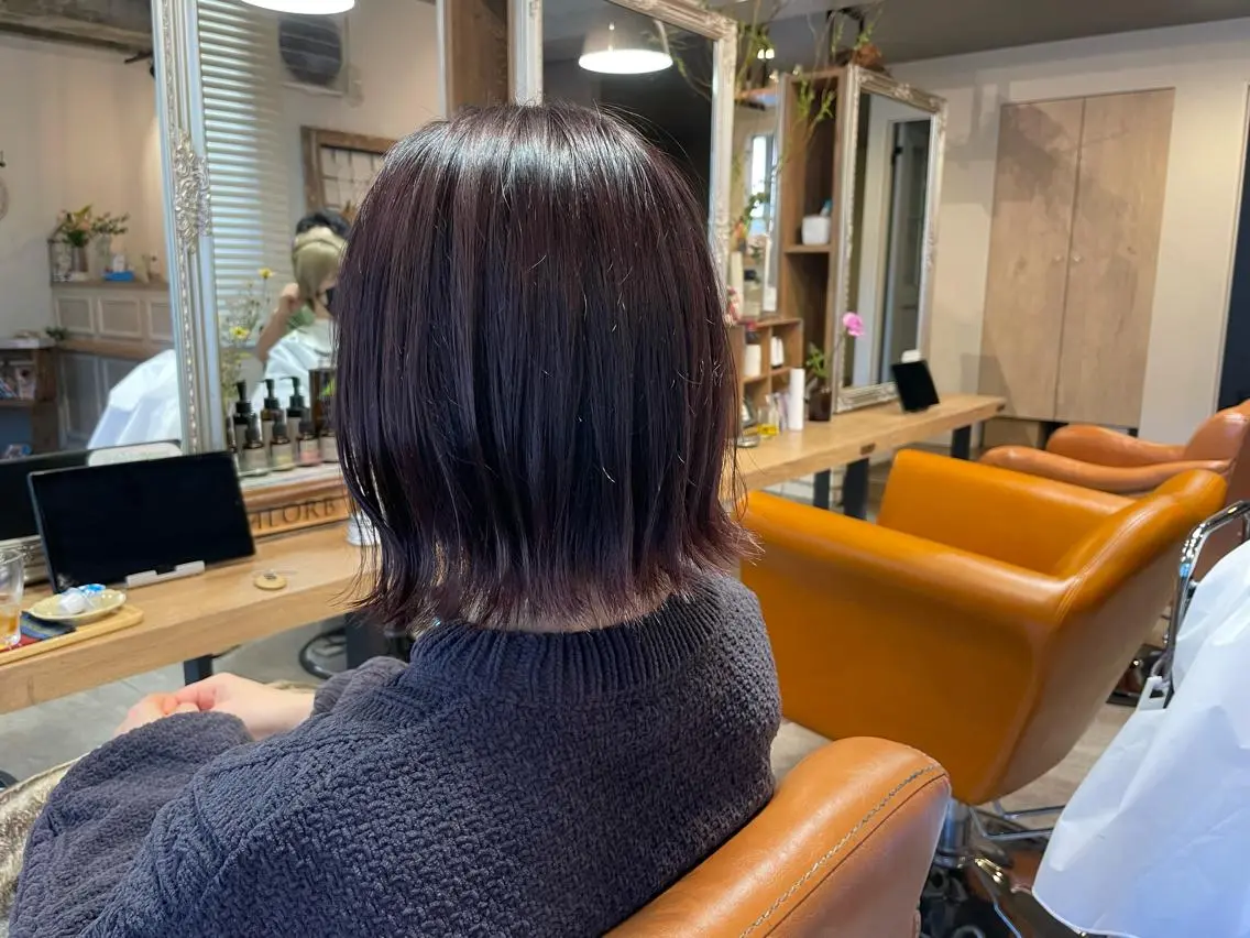 ショート 切りっぱなしボブ ボブ HARE 川崎晴佳のヘアスタイル