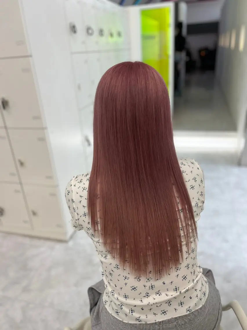 ロング カラー ヘアアレンジ ブリーチ ヘアカラー ヘッドスパ ヘアセット 🫧🎀うる艶暖色 🏹Nanako🎀のヘアスタイル
