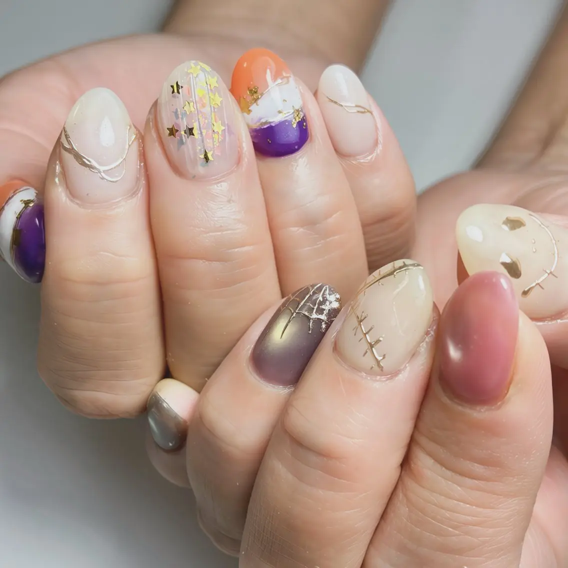 ネイル フットネイル 氷ネイル・うるうるネイル マグネットネイル ニュアンスネイル シンプルネイル ハンドネイル nail salon anoneのネイルデザイン