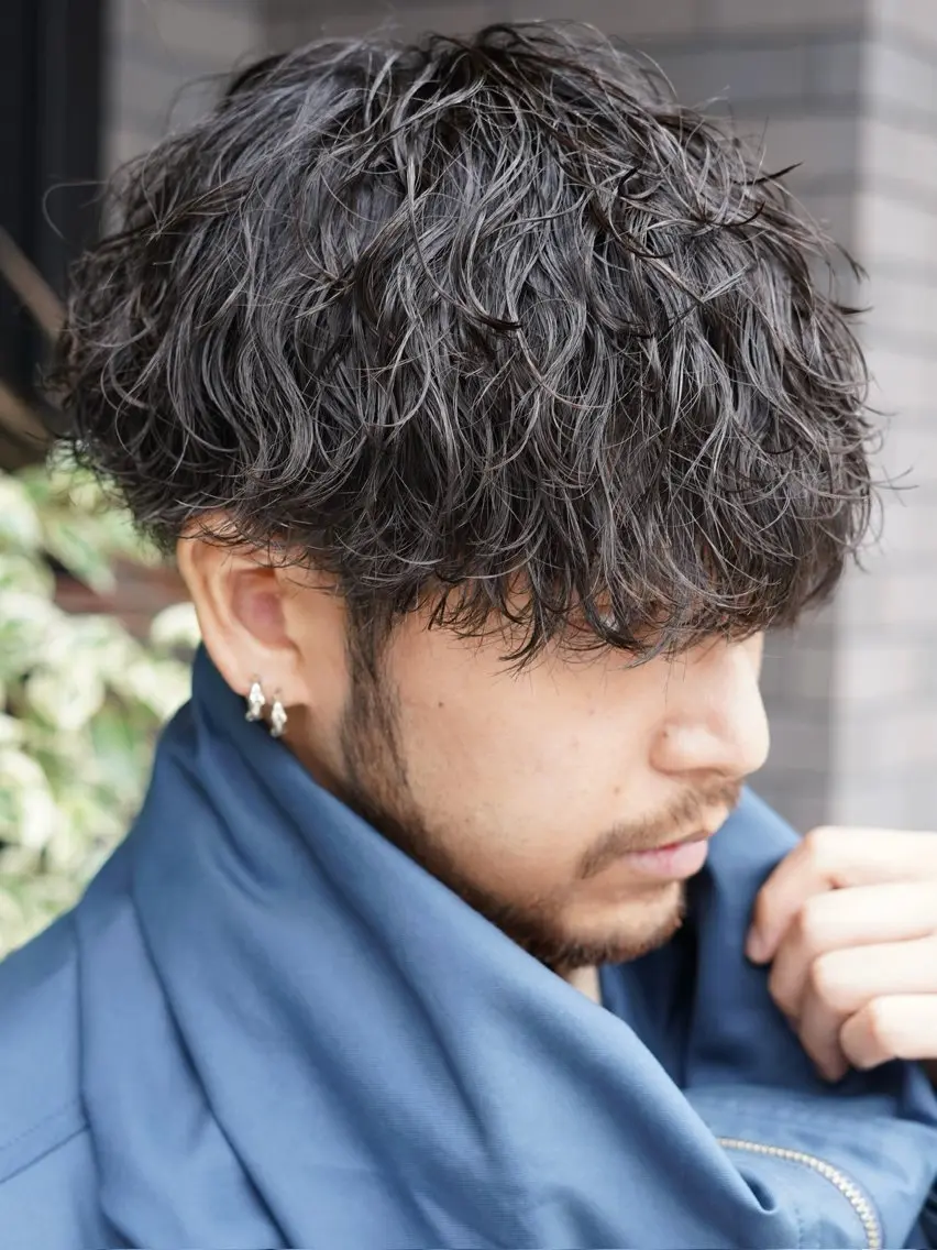 パーマ メンズ カット パーマ メンズ特化/パーマ /縮毛矯正/山本千太のヘアスタイル