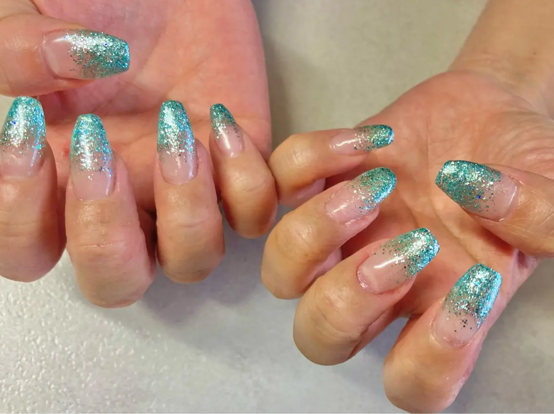 ネイル ラメ(グリッター) ラメグラデーション COCO Nail　光が丘駅近のネイルデザイン