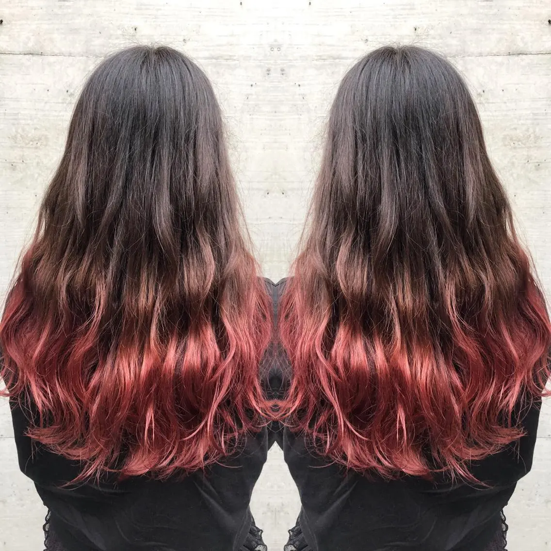 ロング カラー パーマ ヘアアレンジ ブリーチ グラデーションカラー ピンクカラー ヘアカラー ミニモお気に入り数 No.1宍戸雄弥のヘアスタイル