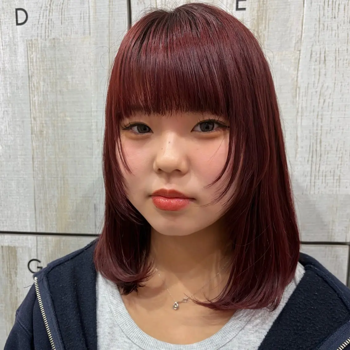 セミロング 顔まわりレイヤー 顔周りカット レイヤーカット 淡色┊︎ナチュラル 🧁奈那美🧁*.゜のヘアスタイル