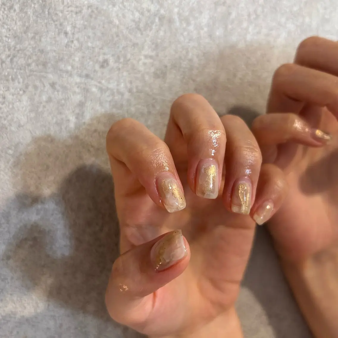 ネイル ニュアンスネイル ハンドネイル soa.Aika 自爪育成のネイルデザイン