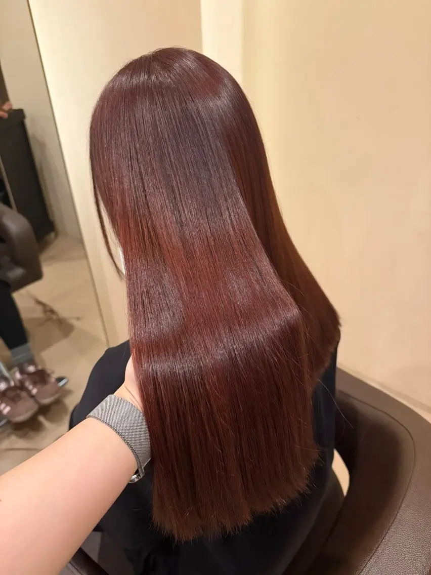 ロング カラー ブリーチ coco♡ 韓国hairのヘアスタイル