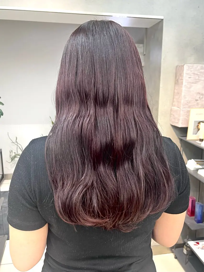 ロング カラー ウルフ🦋顔まわり ❤︎ ͛めいのヘアスタイル