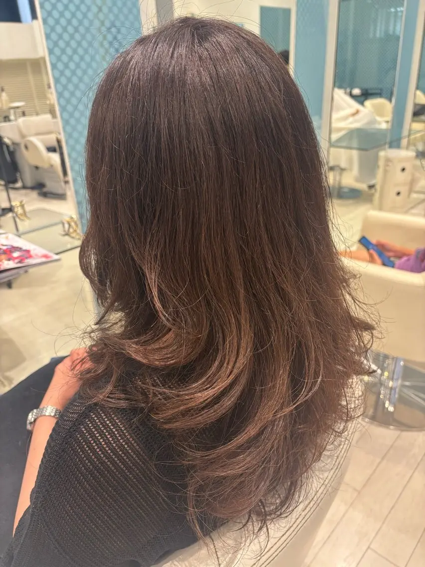 セミロング セミロングパーマ カット ヘアカラー トリートメント 鬼澤 なお子のヘアスタイル