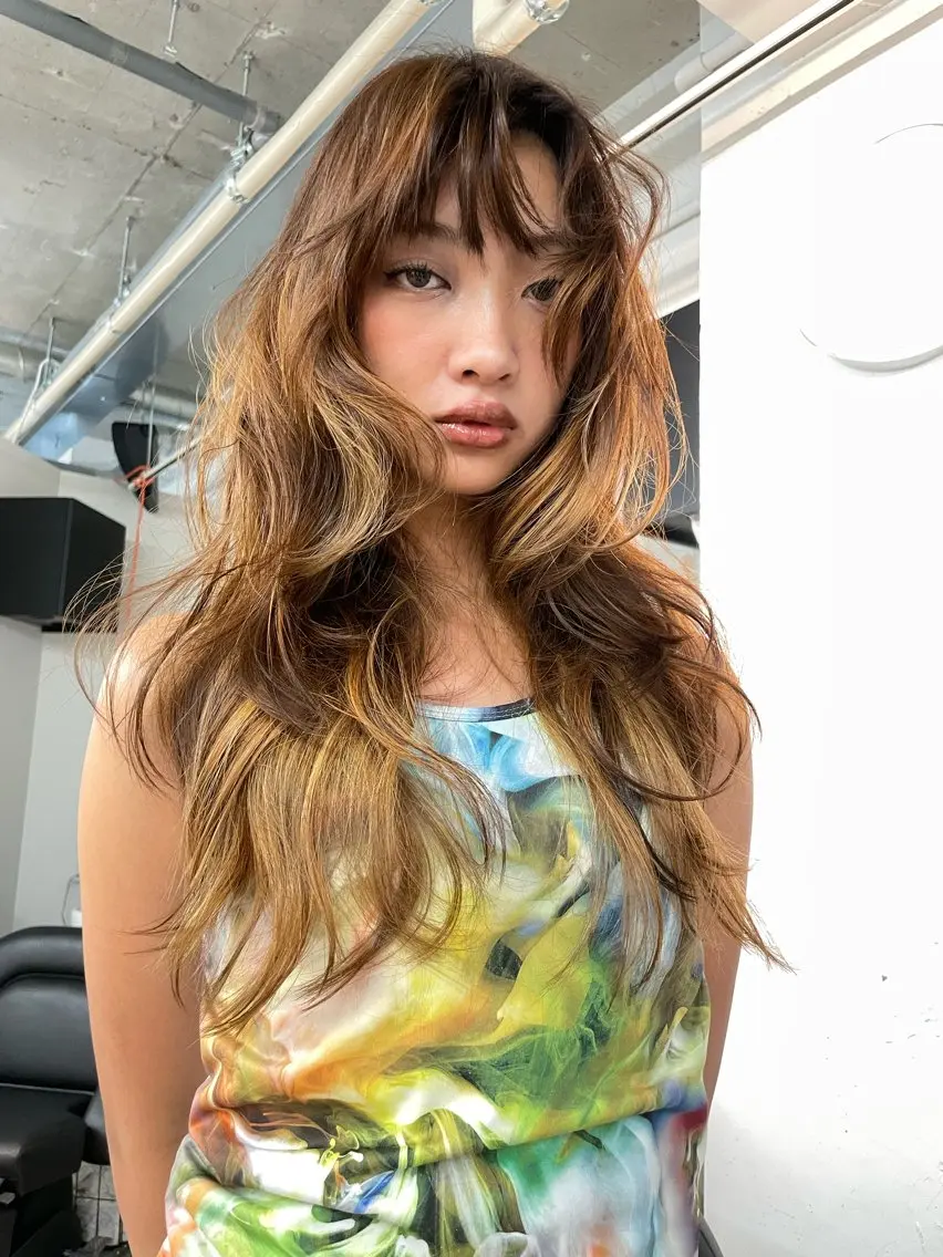 ロング カラー 中野 晴登のヘアスタイル