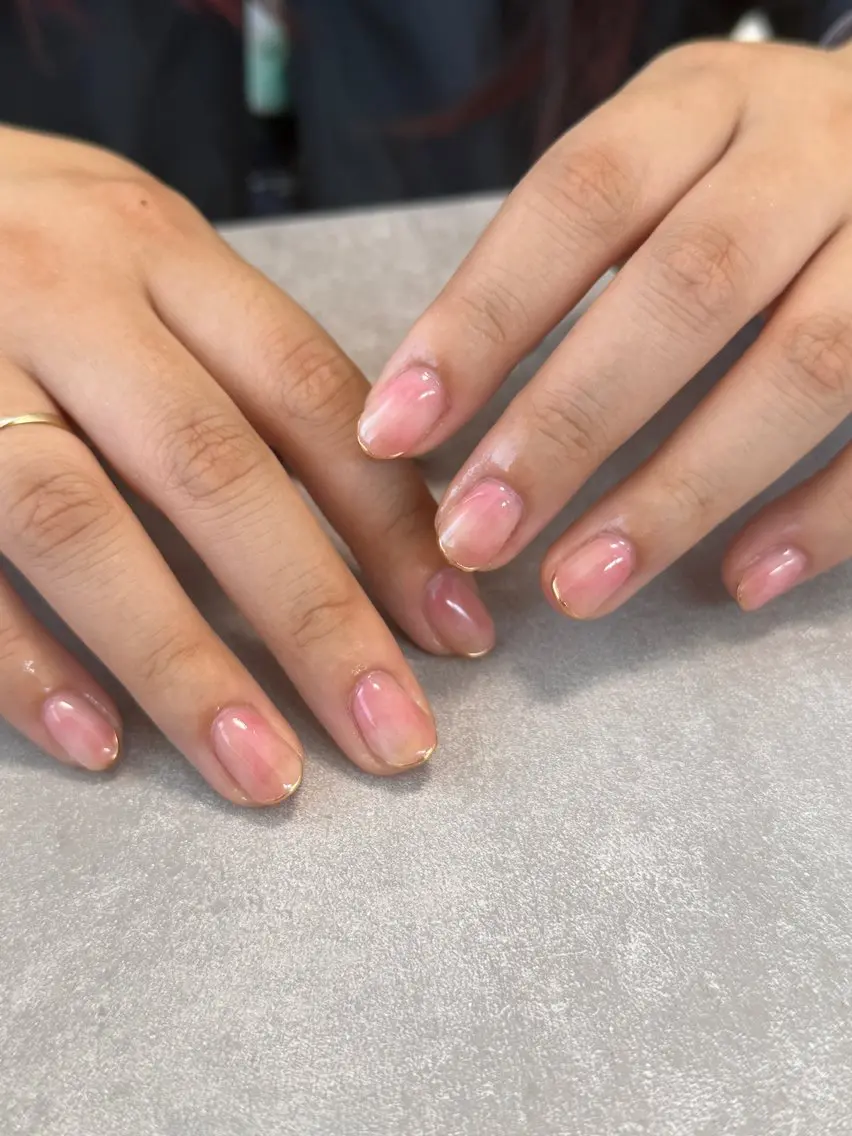ネイル ミラーネイル 春ネイル ハンドネイル nailroom amyのネイルデザイン