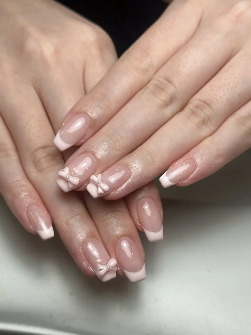 ネイル フレンチネイル グラデーション 韓国ネイル マグネットネイル シンプルネイル CoMo Nailのネイルデザイン