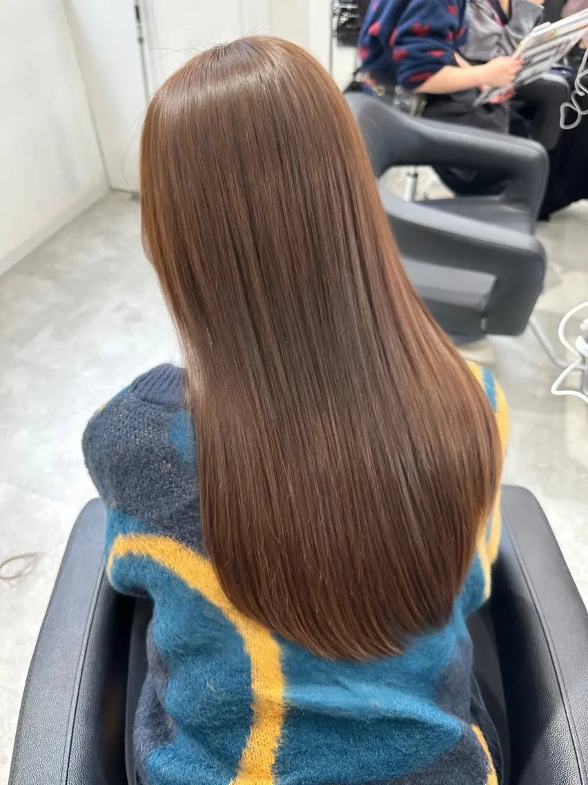 🎀学割U24🎀似合わせカット➕カラー➕オリジナルトリートメント➕炭酸spa➕コテ巻き仕上げ🪄の写真
