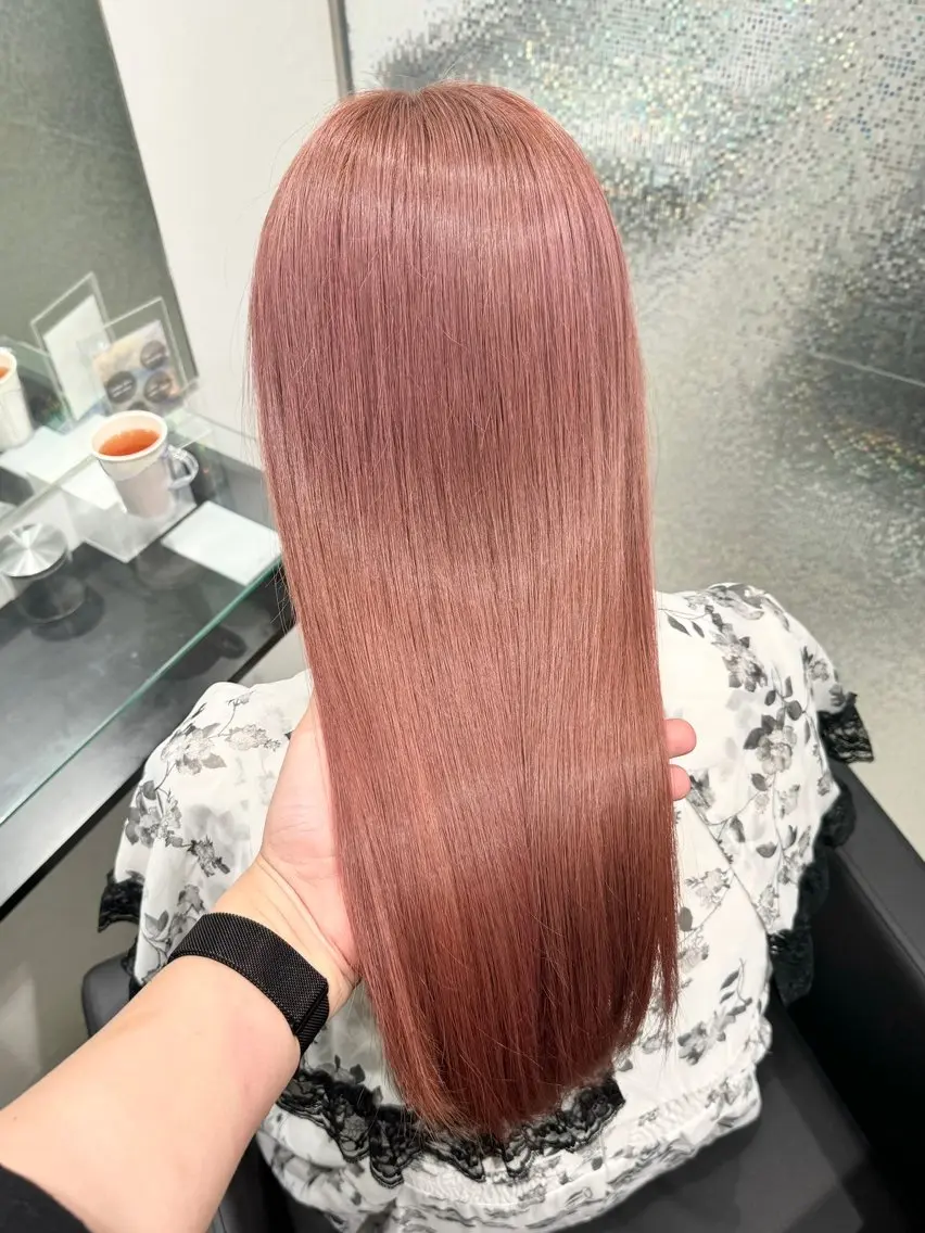 カラー ベージュカラー ピンクカラー ピンクベージュ カット ヘアカラー トリートメント 《ブリーチ/赤み消し /髪質改善》若松良樹のヘアスタイル