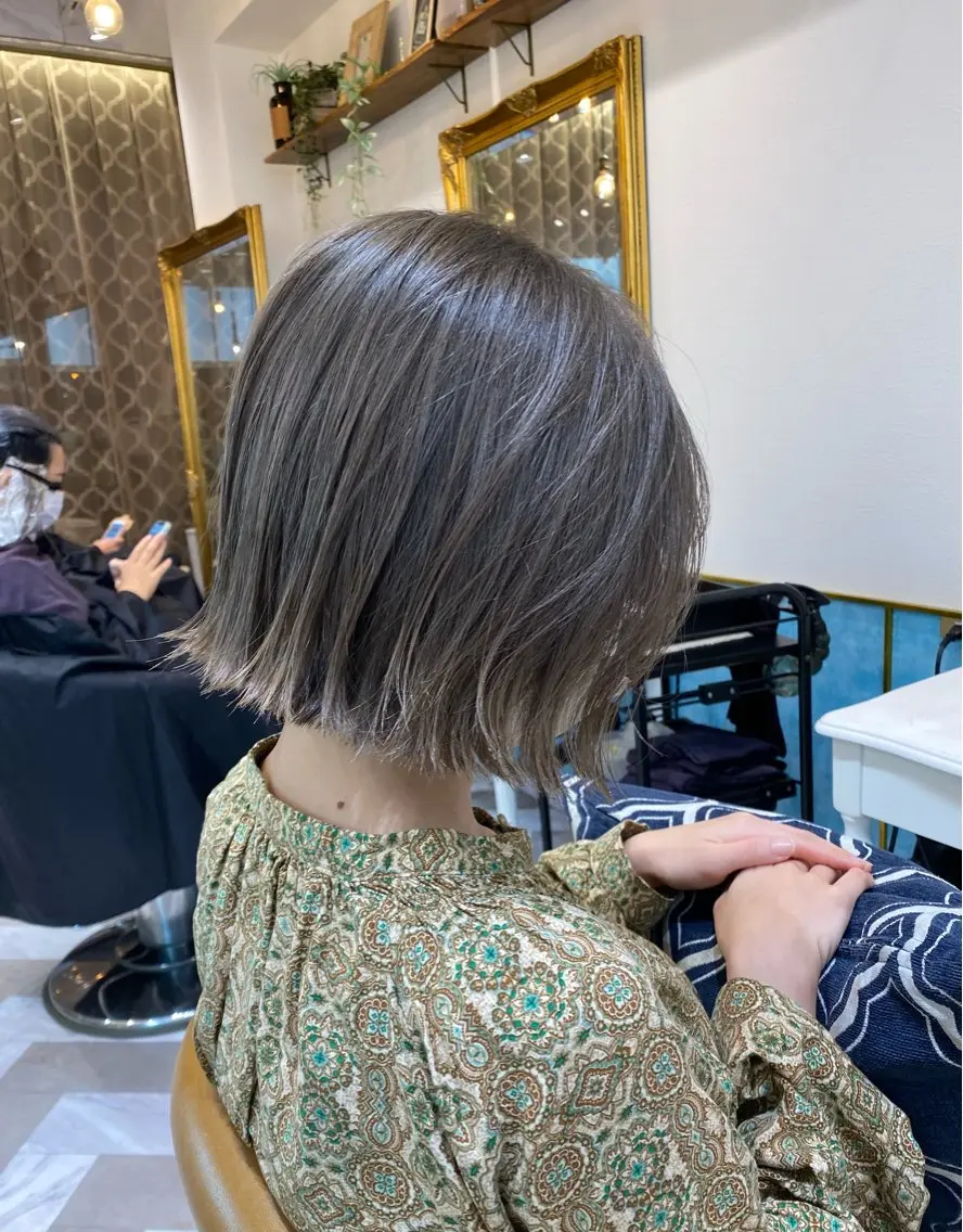 ショート カット ヘアカラー トリートメント レイヤーカット /透明感カラー西田のヘアスタイル
