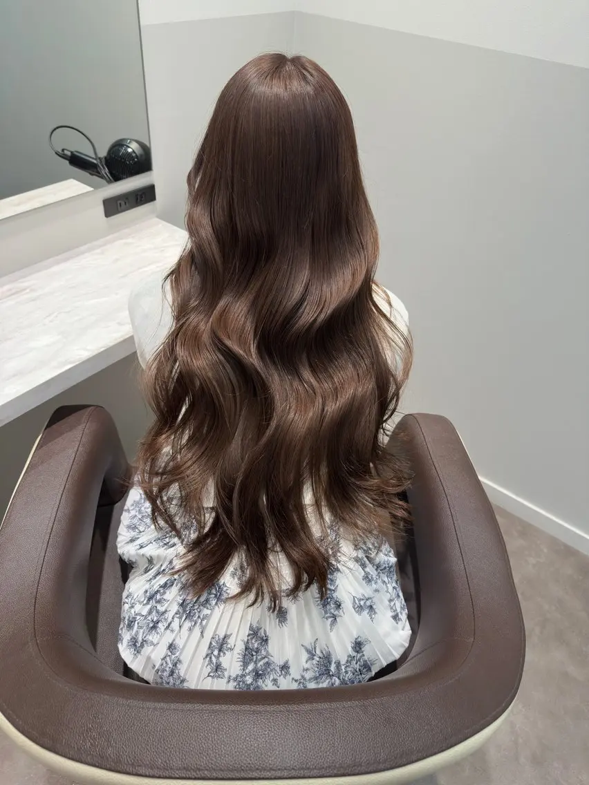 ロング カット ヘアカラー トリートメント まとまるレイヤー 🌙有沢透羅のヘアスタイル