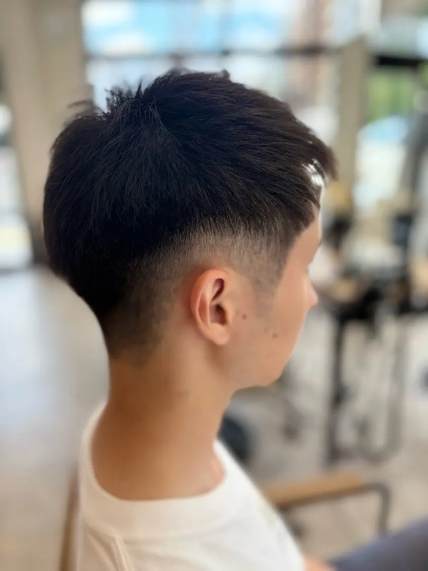 ショート メンズ カット Nosh・唐人町・ 愁時のヘアスタイル