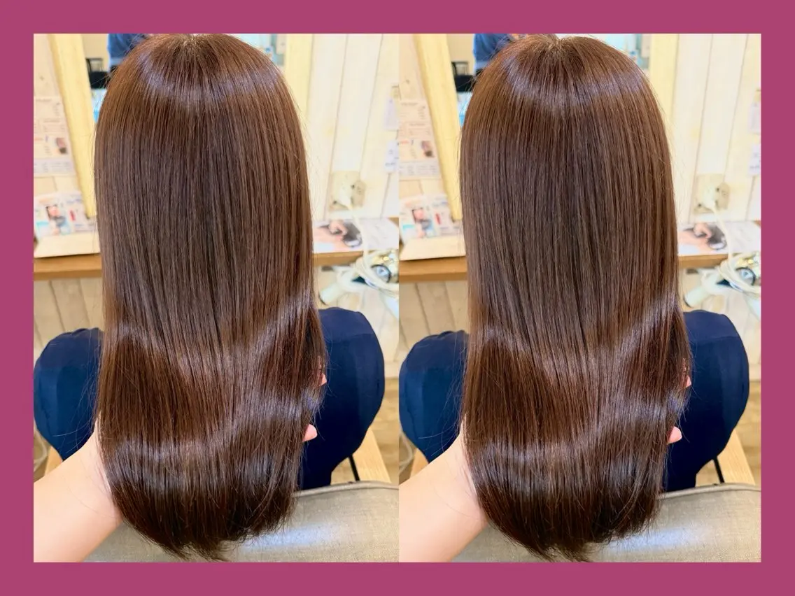 セミロング カラー 髪質改善 カット ヘアカラー トリートメント 髪質改善/ハイトーン /茅ヶ崎/YUUKAのヘアスタイル