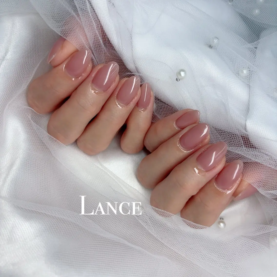 ネイル オーロラネイル フットネイル 氷ネイル・うるうるネイル キラキラネイル 韓国ネイル ハンドネイル Lance nailのネイルデザイン