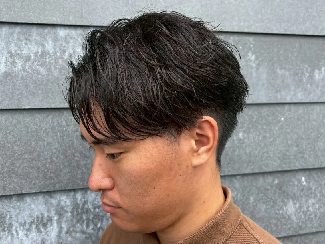 パーマ メンズ カット パーマ 内山 翔太のヘアスタイル
