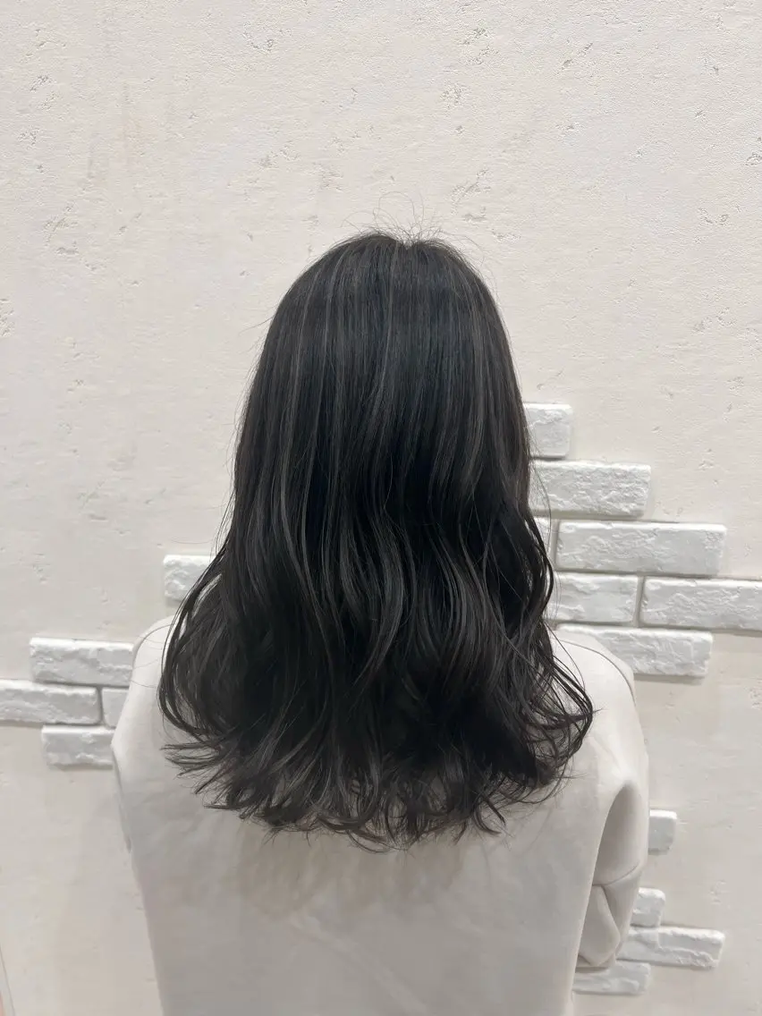 セミロング カラー ヘアカラー 太白区/白髪ぼかし ハイライト/千葉達人のヘアスタイル