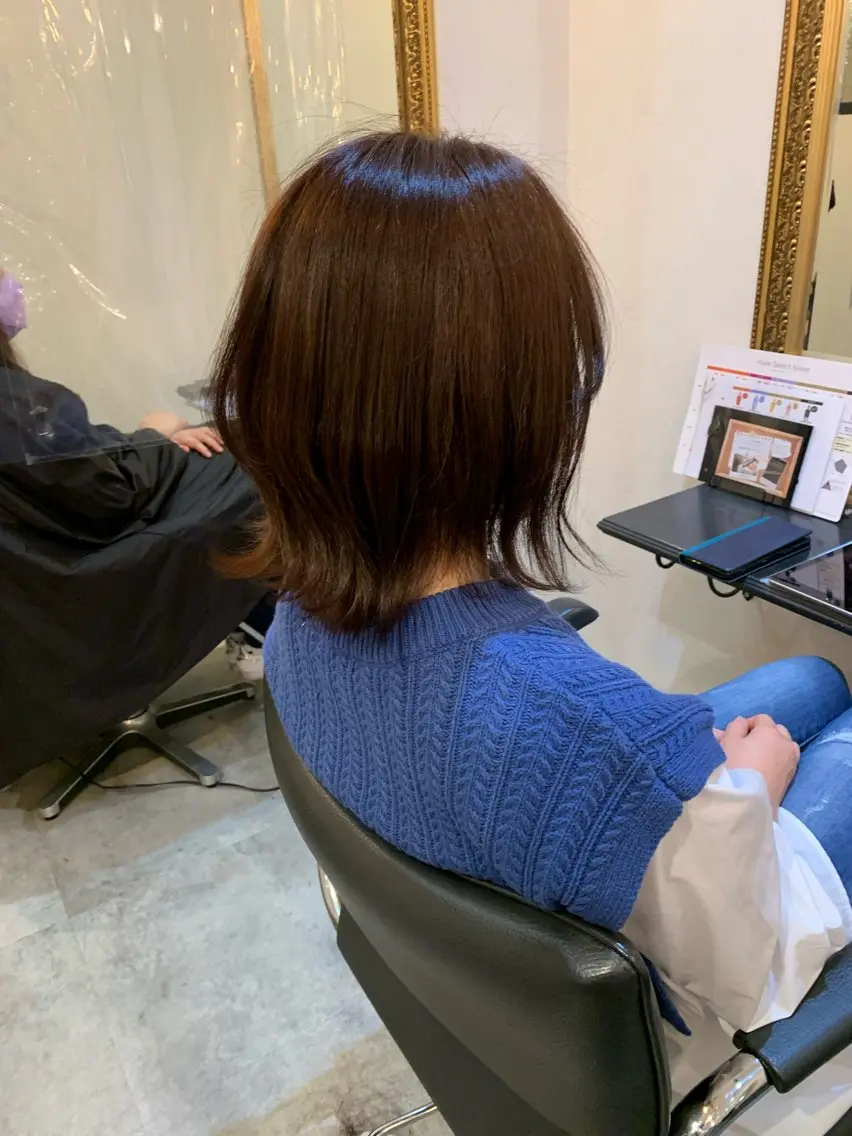 ミディアム カット トリートメント ヘッドスパ 頭浸浴×似合わせ HolyGrailのヘアスタイル