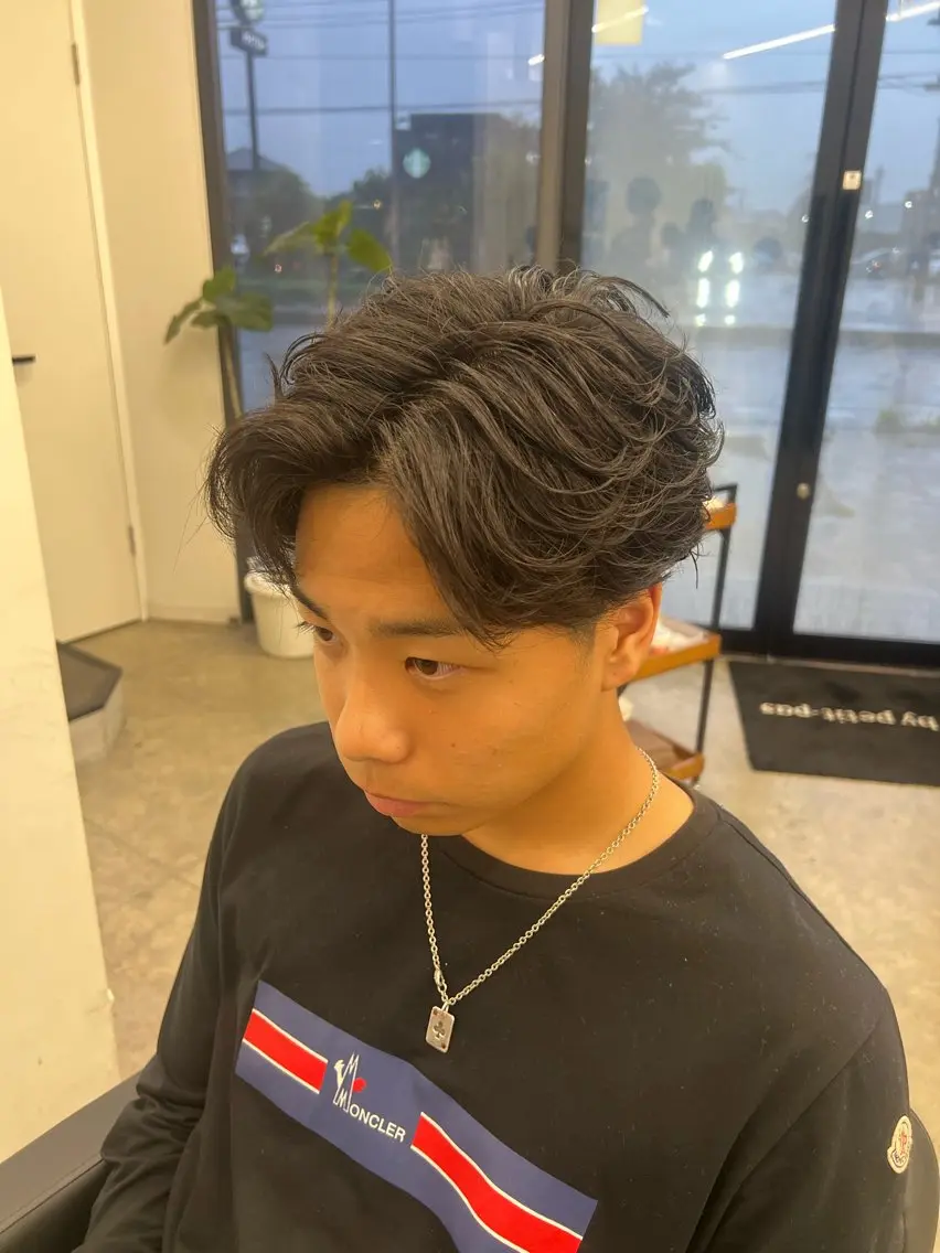 ショート パーマ カット パーマ メンズ特化美容師 井上大輔のヘアスタイル