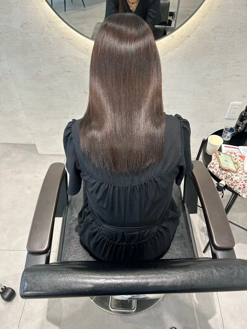 美髪縮毛矯正×髪質改善トリートメント×カットの写真