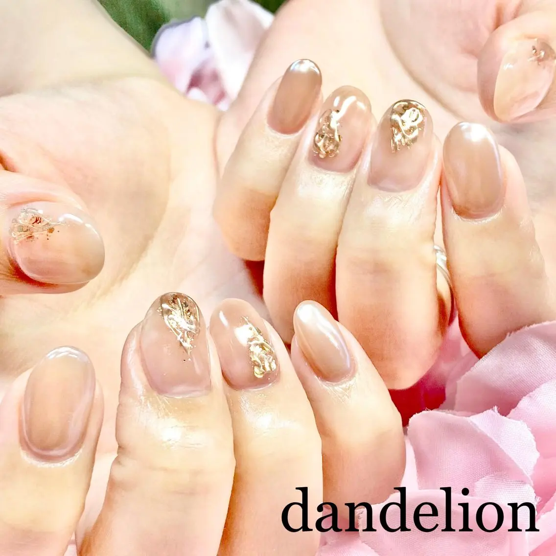 ネイル ハンドネイル ハンドケア dandelion ダンデライオンのネイルデザイン