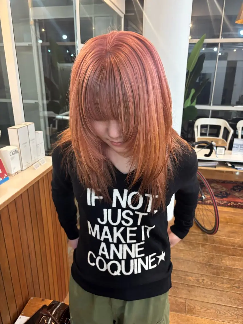 ロング カラー ヘアカラー ケアブリーチ 🍄Kurumi🍄のヘアスタイル