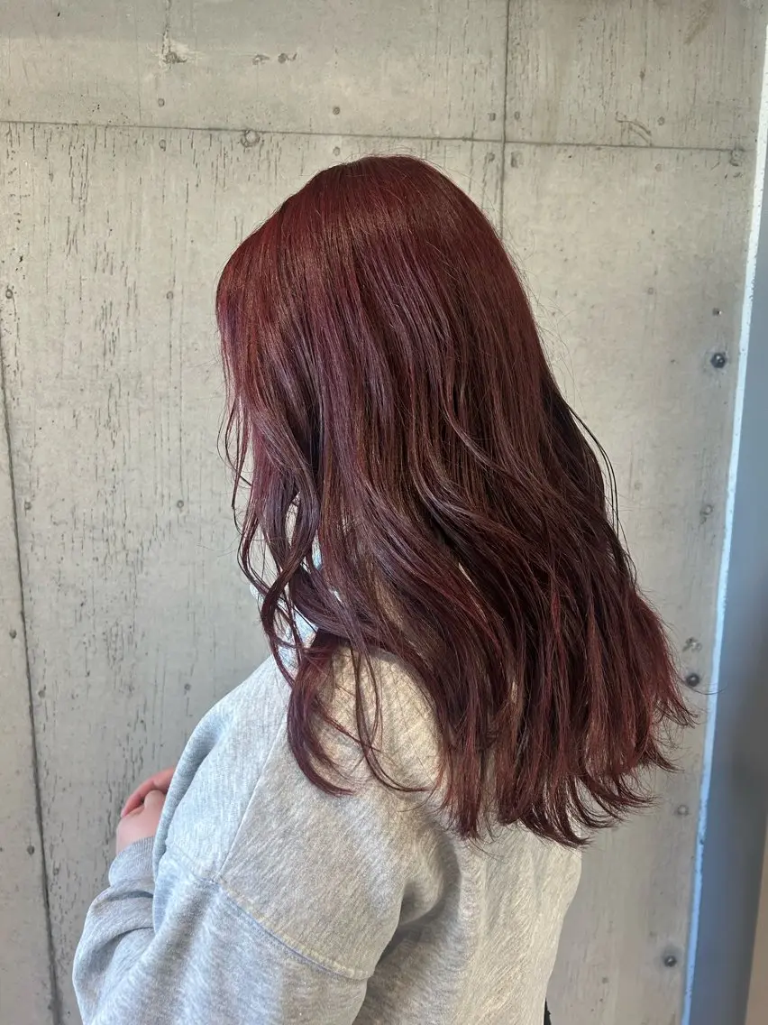 ロング カラー 🤡暖色レイヤー 🤡みさきのヘアスタイル