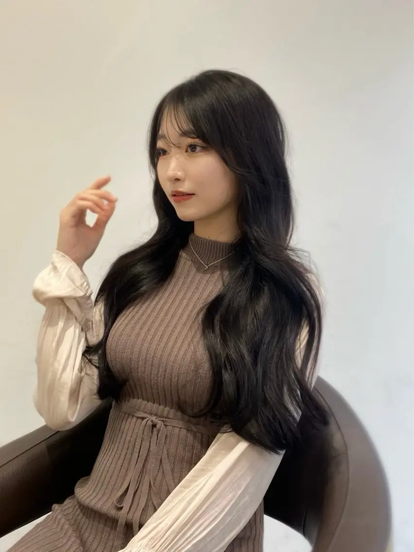 ロング ヘアカラー トリートメント 岡山 愛のヘアスタイル
